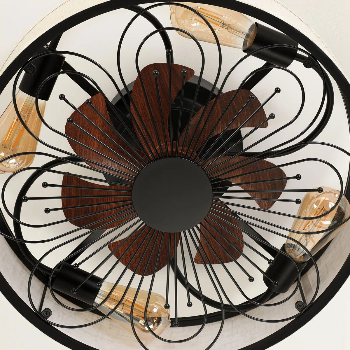 Arachne 19.6'' Ceiling Fan with Light Kit and Remote Control Included