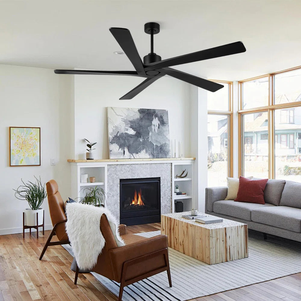 Baun 5-Blade Indoor Ceiling Fan with Remote