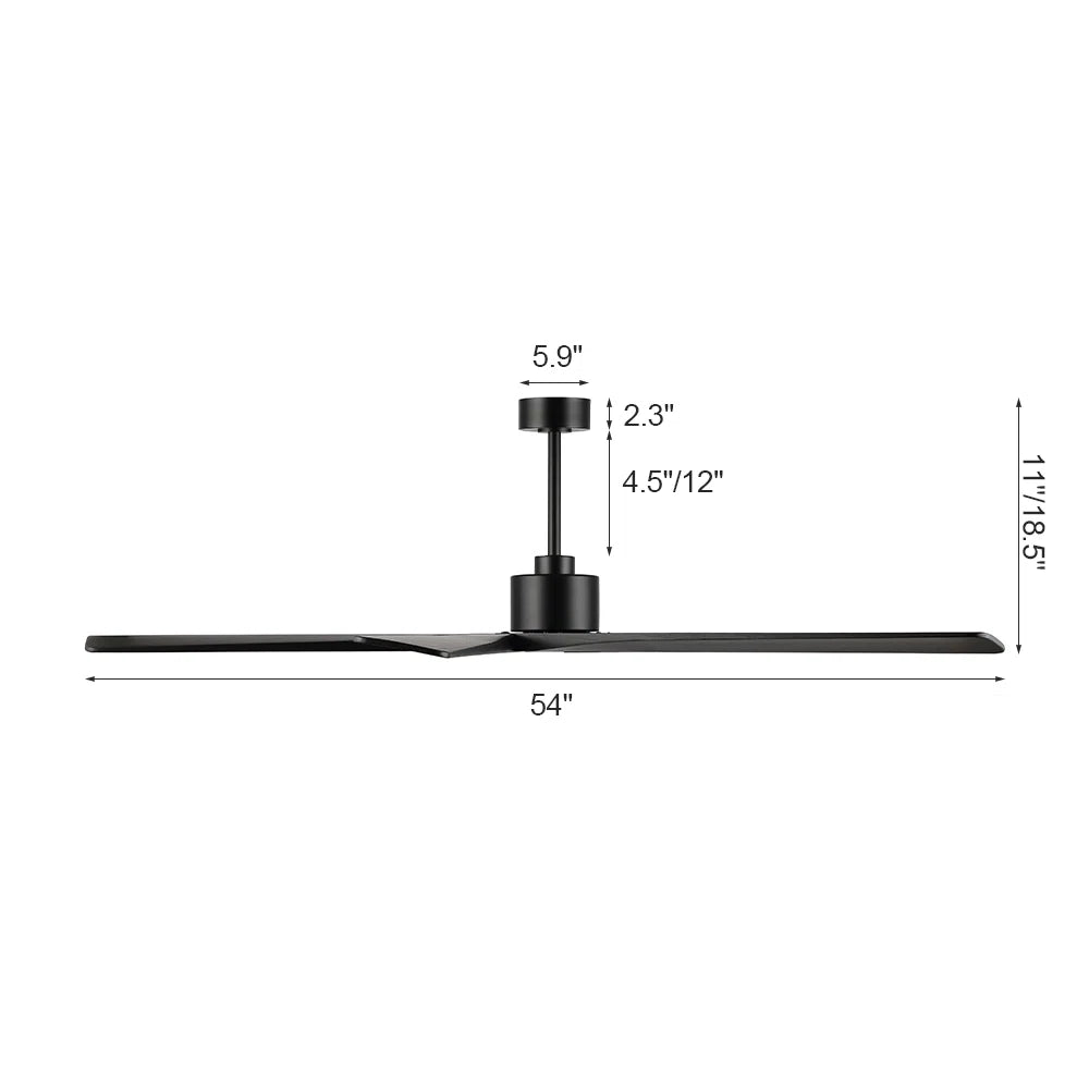 Baun 5-Blade Indoor Ceiling Fan with Remote