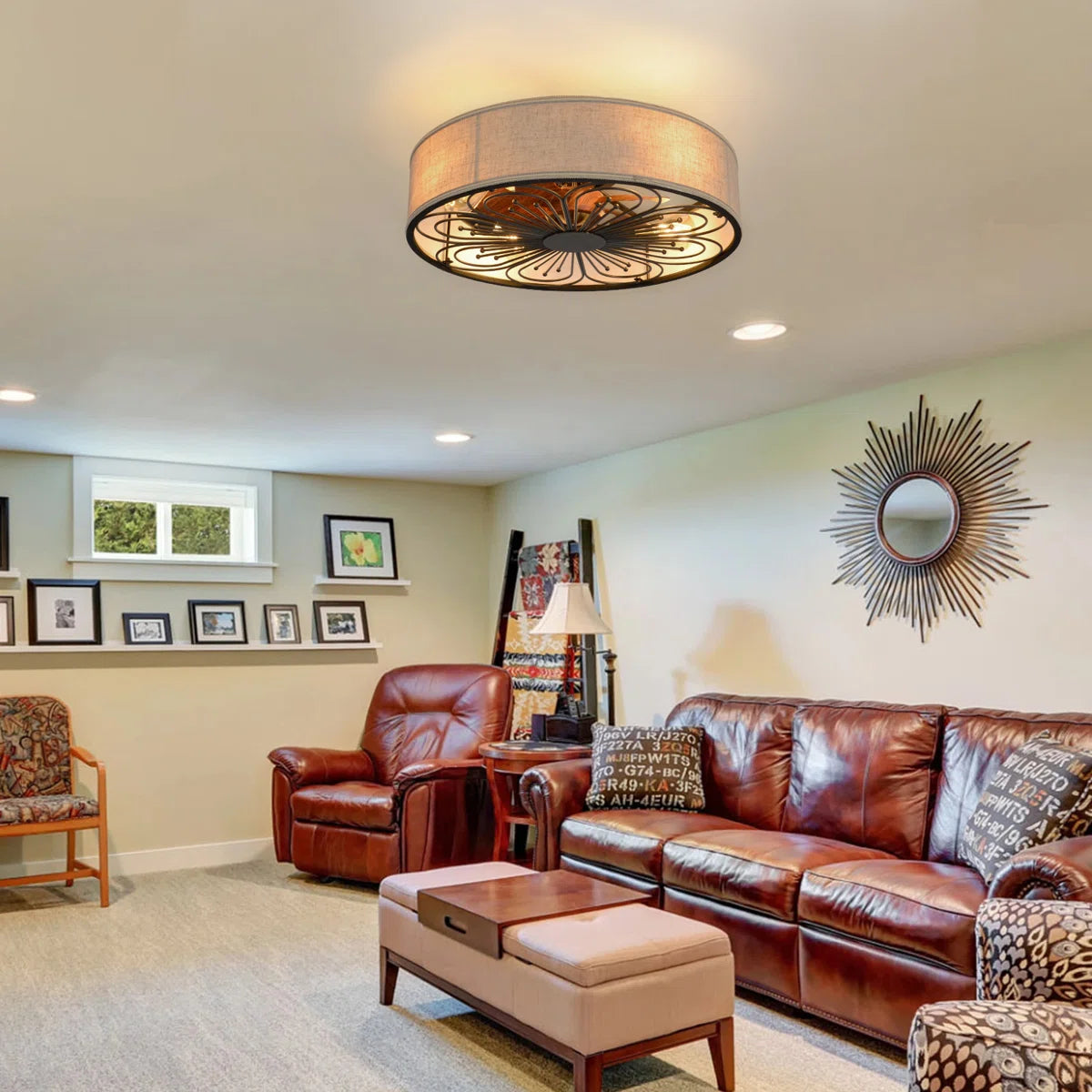 Arachne 19.6'' Ceiling Fan with Light Kit and Remote Control Included