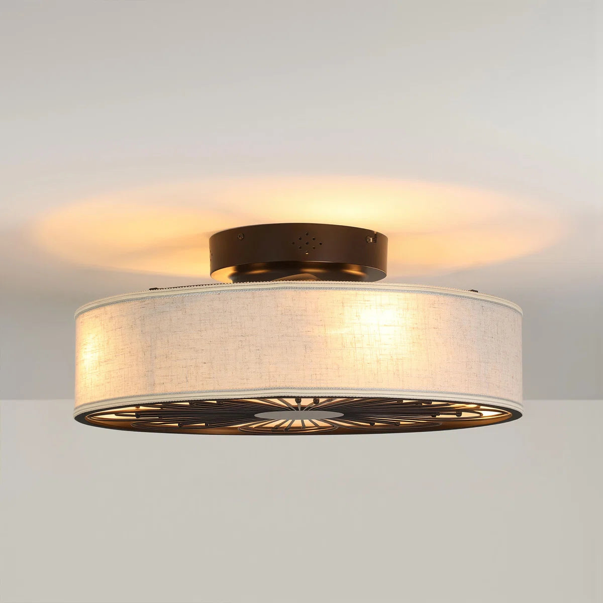 Arachne 19.6'' Ceiling Fan with Light Kit and Remote Control Included