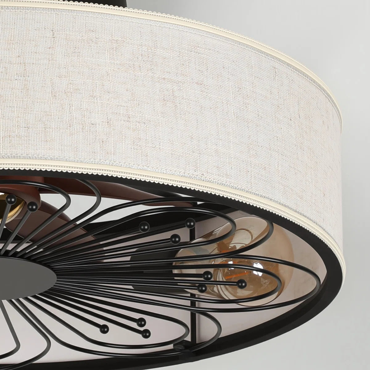 Arachne 19.6'' Ceiling Fan with Light Kit and Remote Control Included